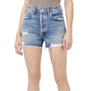 AGOLDE Dee high rise denim shorts